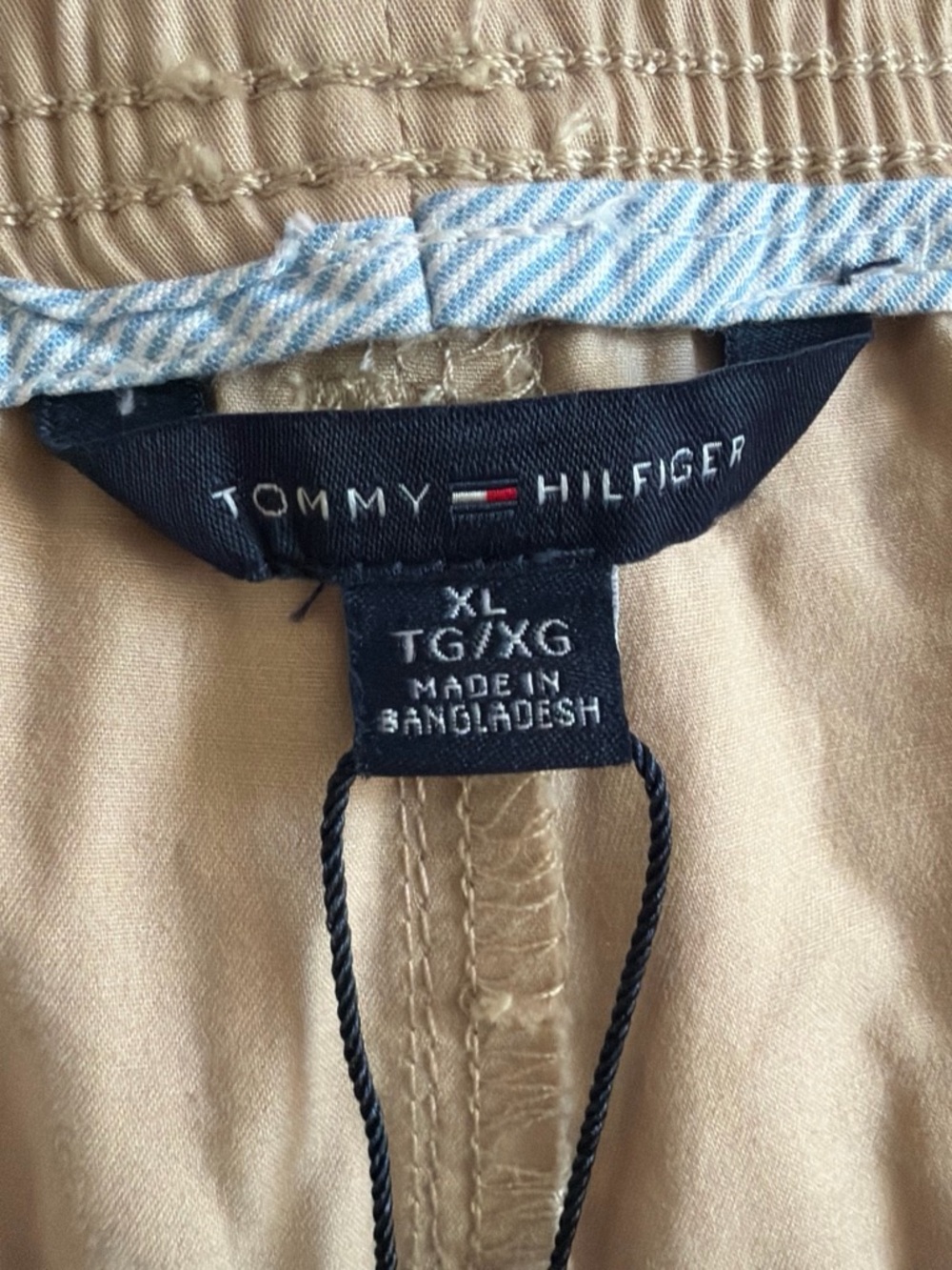 Tommy Hilfiger Beige/Tan Drawstring Shorts with Size Tag
